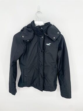 Hollister Navy All Weather Jacket Coat
